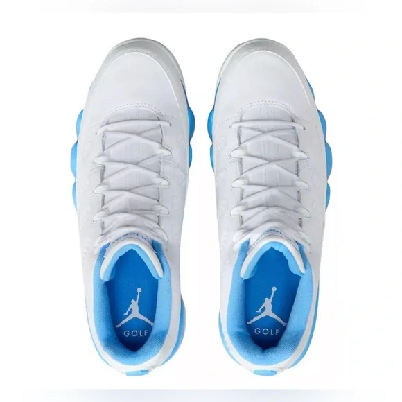 Air Jordan Men's 9 G Golf Shoes Size 7.5 UNC University Blue FJ5934-101 - Picture 6 of 11